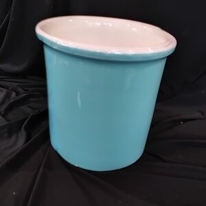 Aqua Ceramic Accent Vase